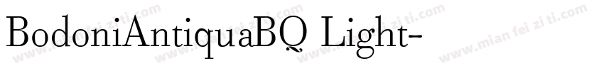 BodoniAntiquaBQ Light字体转换